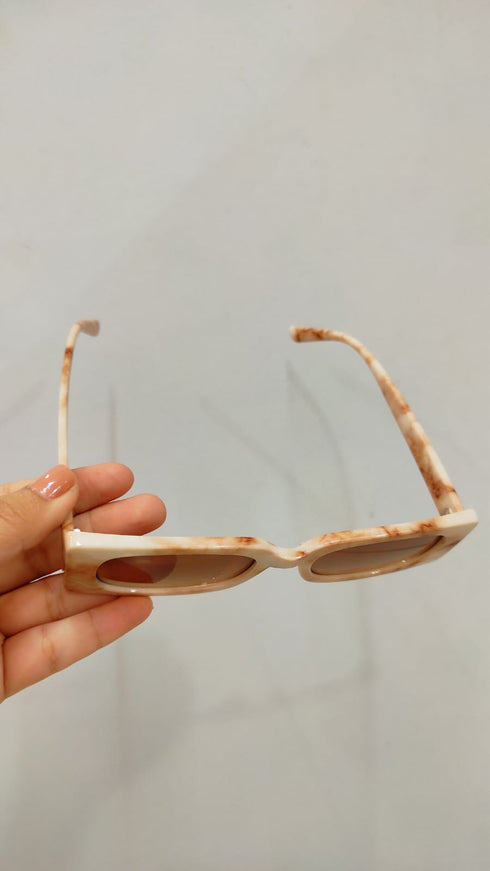Rectangular Retro Narrow Sunglasses